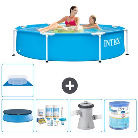 Piscina Fuori Terra - In Giro - 244x51 Cm - Blu - Include Accessori Coordinati A1412 - Foto 1