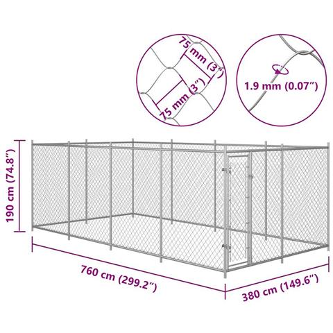 Canile Da Esterno 7,6x3,8x1,9 M - Foto 5