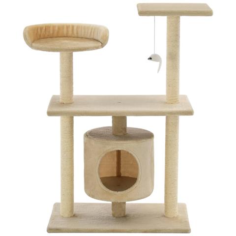 Lusso Casadino - Albero Per Gatti Con Tiragraffi In Sisal 95 Cm Beige - Foto 2