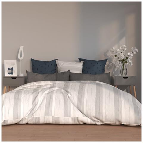 Comodini 2 Pz Grigi 40x40x56 Cm In Legno Multistrato - Foto 8