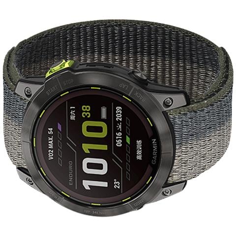Cinturino Per Orologio In Nylon Per Garmin Fenix 7x / 7/6/5 Black+grey 26 Millimetri - Foto 2