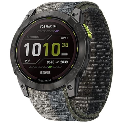 Cinturino Per Orologio In Nylon Per Garmin Fenix 7x / 7/6/5 Black+grey 26 Millimetri - Foto 3