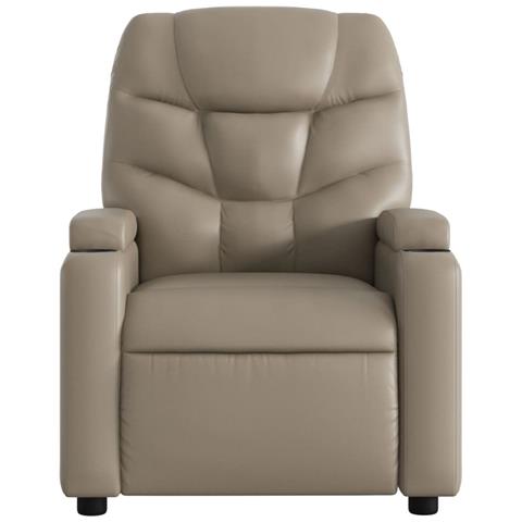 Poltrona Alzapersona Reclinante Elettrica Cappuccino Similpelle - Foto 9