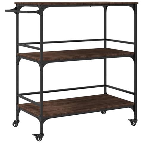 Carrello da Cucina Rovere Marrone 100,5x50x105 cm - Foto 1