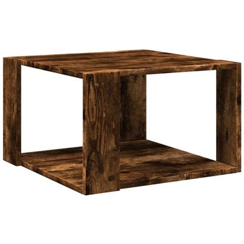Tavolino Salotto Rovere Fumo 51,5x51,5x30cm Legno Multistrato - Foto 1