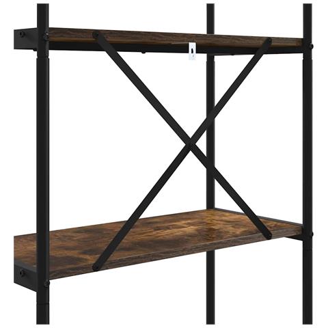 Libreria Rovere fumo 60 x 30 x 183 cm Legno multistrato - Foto 9