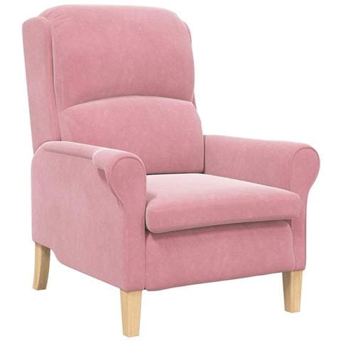 poltrona Rosa 76 x 94 x 102 cm Velluto - Foto 1