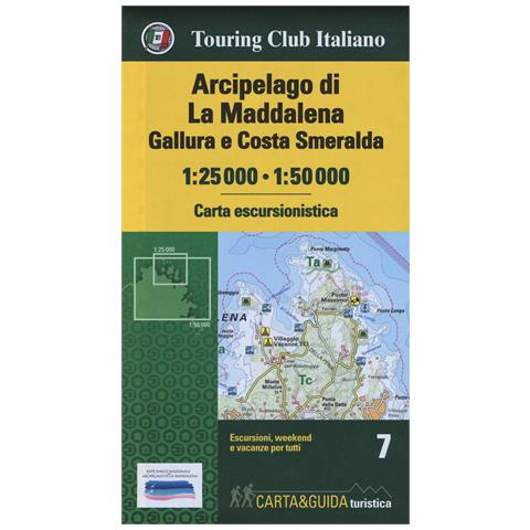 Arcipelago di La Maddalena, Gallura e Costa Smeralda 1:25.000-1:50.000. Con Guida al parco - Foto 1