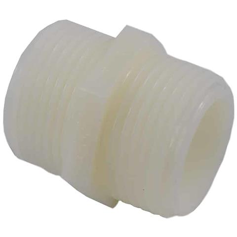 Raccordo Tubo Plastica Doppio Nipplo 1 1/2 - Foto 1