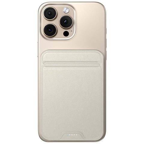Powerbank Magnetico 10000mah Compatibile Qi2 15w Modello Onthego Con Supporto, Beige - Foto 5