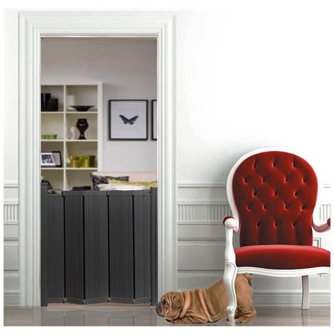 Bettacare Cancelletto Per Cani Automatico Pieghevole E Retrattile, 55cm - 89cm, Nero - Foto 4