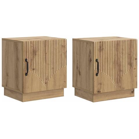 Comodino 2 pcs Rovere Artigianale 43 x 34,5 x 47 cm - Foto 1