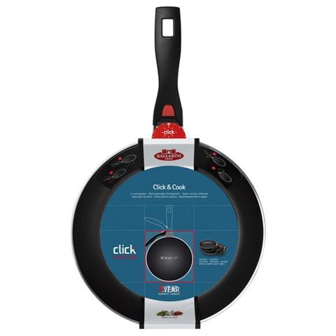 Padella 1 Manico in Alluminio Antiaderente Diametro 24 cm - Linea Click & Cook - Foto 1