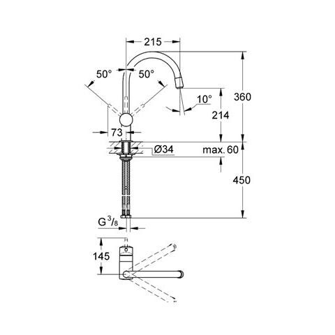 Minta Miscelatore Monocomando Lavello Con Mousseur Estraibile - Foto 2