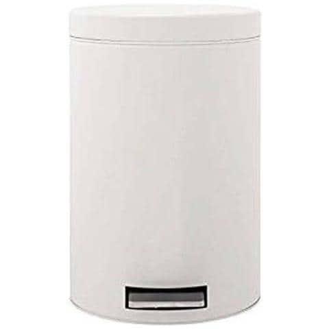 Pattumiera a pedale - bianco - Ø 25,1x40 cm - 12 l - 127021 - Foto 3