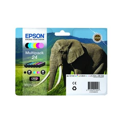 C13T24284021 Cartuccia Ink Originale Multicolore per Photo XP-55 / XP-750 Capacità 360 Pagine - Foto 3