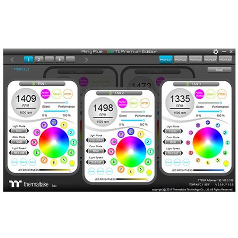 Ventola di Raffreddamento Riing Plus RGB 140 mm - Confezione da 3 pezzi - Foto 6