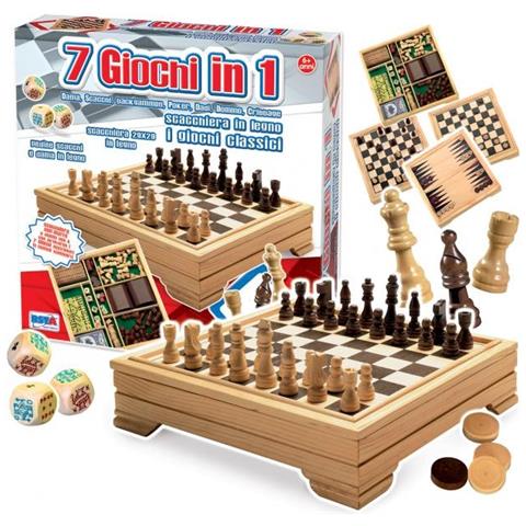 Scacchi Dama Legno 7 In 1 - Giochi-giocattoli - Foto 1
