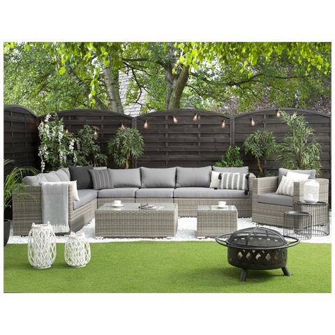 Set Da Giardino In Rattan Grigio Xxl - Foto 30