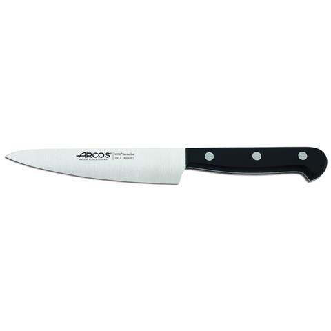 Serie Universal - Coltello Cucina - Lama Acciaio Inossidabile Nitrum 140 Mm - Manico Polioxymetilene (pom) Colore Nero - Foto 1