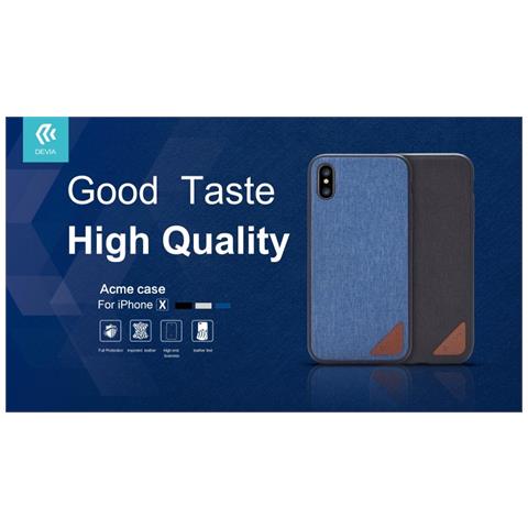 Cover In Pelle Lavorata Acme Per Iphone X Nera - Foto 1