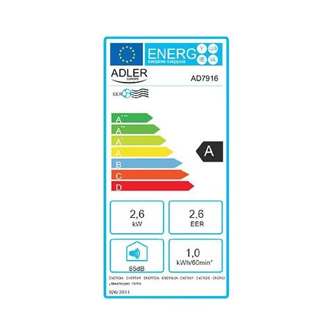 Condizionatore Portatile Monoblocco AD 7916 9000 Btu / h Classe A - Foto 8