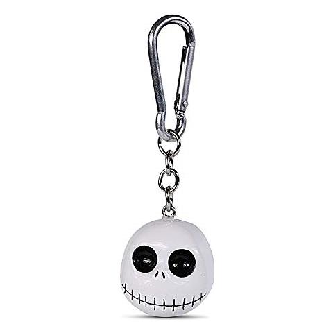 Internazionale Piramide - Portachiavi 3D, unisex, Motivo Nightmare Before Christmas-Head Colore Bianco, unica taglia - Foto 1