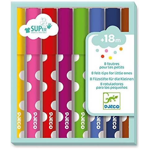 Djeco - 8 Felt-tips Per I Più Piccoli - Foto 1