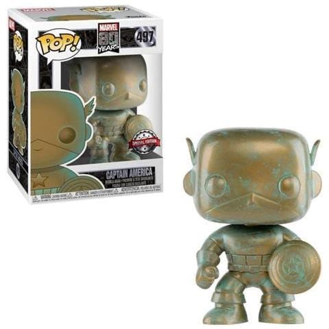 Funko Pop! Marvel 80 ° Anniversario Capitan America [ patina] # 497 Bersaglio Exclusive - Foto 2