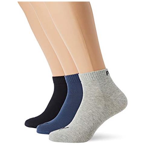 Quarter Plain 3p, Calzini Unisex Adulto, (pacco Da 3)  - Foto 1