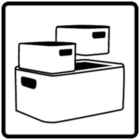 Paese Cestello Portaoggetti Nel Look Rattan Plastica (pp) Bianco 2 Litri (183 X 137 X 98 Cm) Bpa-libero Il Contenitore A6 2 L - Foto 4