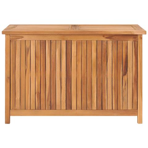 Baule da Giardino 90x50x58 cm in Legno Massello di Teak - Foto 2
