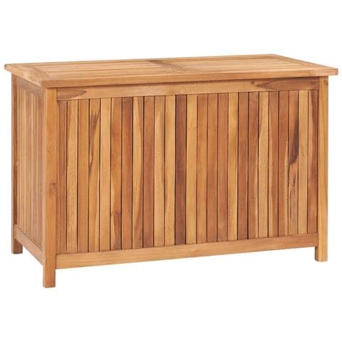 Baule da Giardino 90x50x58 cm in Legno Massello di Teak - Foto 1