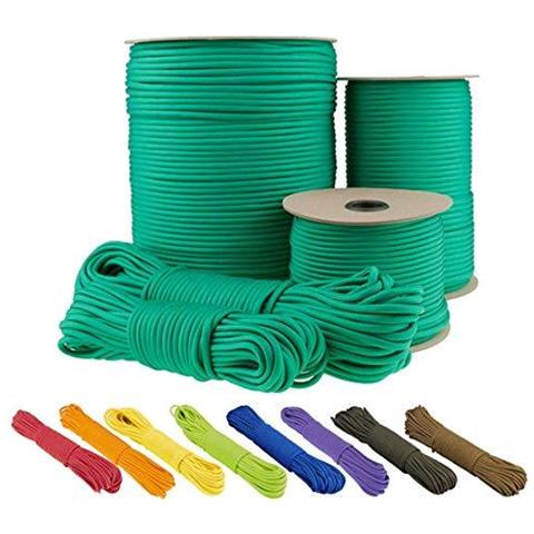 Paracord 550 Del Cavo Dei Paracadute Di Tipo Iii Mil-spec 7 Fili Di Sopravvivenza (verde Smeraldo 30 M) - Foto 1