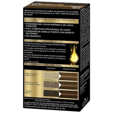 Tintura Permanente Olio Intense Syoss Nº 5,86 Castano Caramello - Foto 2