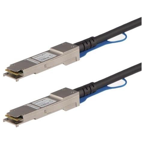 Cavo QSFP+ a connessione diretta da 3 m - Compatibile con Juniper QFX-QSFP-DAC-3M - Cavo QSFP+ 40G - Cavo Twinax passivo - Foto 1