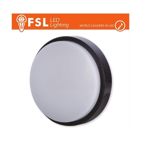 Plafoniera Led Rotonda Nera 15w 3000k 180*55 Ip54 - Foto 1