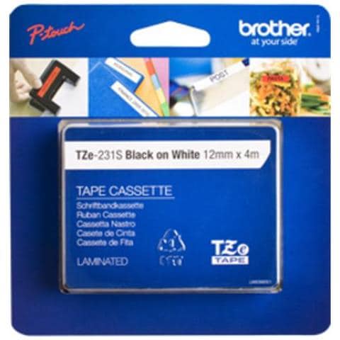 Nastro Tze 12mmx4m Colore Nero Bianco - Foto 1