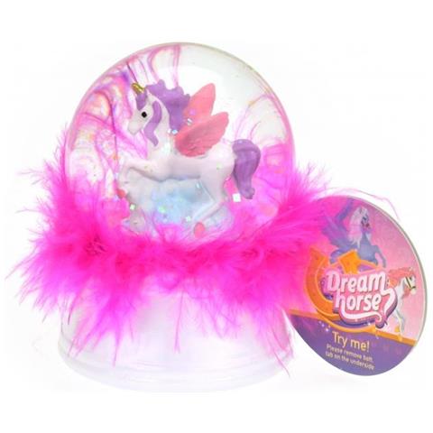Luce Notturna / sfera Di Neve Dream Horse9 Cm Led Bianco / rosa - Foto 1