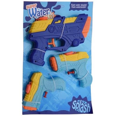 Set Pistola Ad Acqua Junior 20 Cm Blu / viola 3 Pezzi - Foto 1