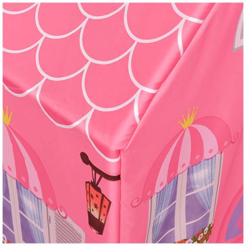 Tenda Da Gioco Per Bambini Rosa Con 250 Palline 69x94x104 Cm - Foto 10