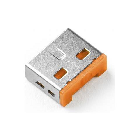 Ul03p2or Clip Sicura Bloccaporte + Chiave Usb Tipo A Arancione Plastica 100 Pz - Foto 1
