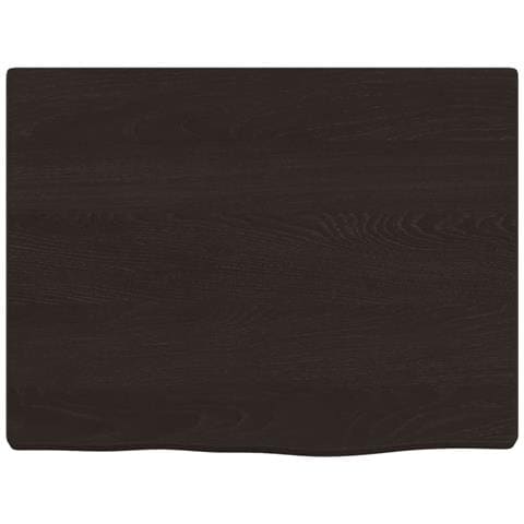 Piano Bagno Marrone Scuro 40x30x2 cm Legno Massello Trattato - Foto 2