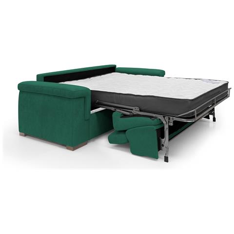 Giunone Divano Letto Alto 18 Cm. Impermeabile T02 Verde - Foto 2