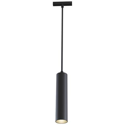 Faretto Focus Led Per Binario Moderno Alluminio Nero Luce Calda 12w - Foto 1