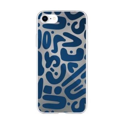 Cover Per Iphone Se 2022/se / 8/7/6s / 6 Ibrida Con Motivi Stampati, Blu - Foto 1