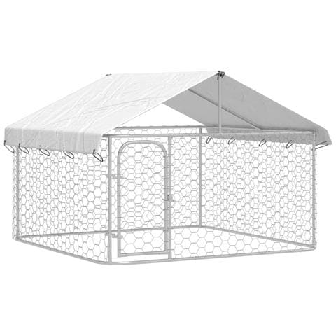 Gabbia per Cani da Esterno con Tetto 200x200x150 cm - Foto 1