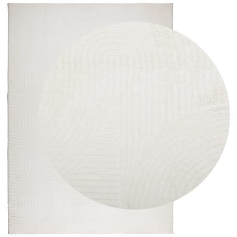 Tappeto Iza A Pelo Corto Aspetto Scandinavo Crema 120x170 Cm - Foto 3