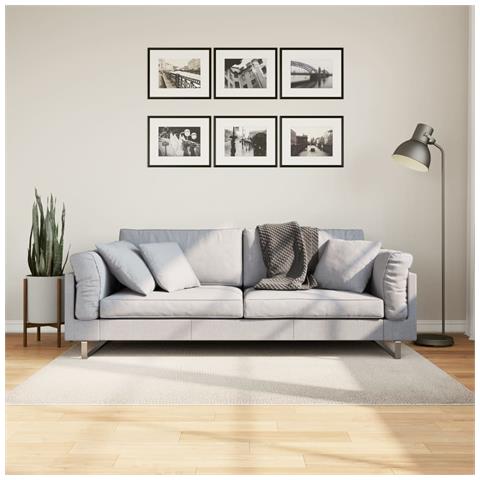 Tappeto Iza A Pelo Corto Aspetto Scandinavo Crema 120x170 Cm - Foto 1