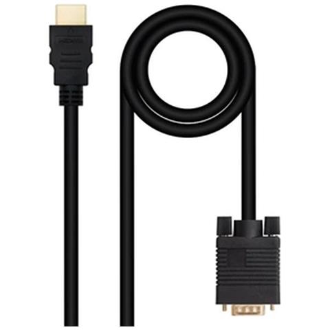 10.15.4348 Cavo E Adattatore Video 1,8 M Hdmi Tipo A (standard) Vga (d-sub) Nero - Foto 1